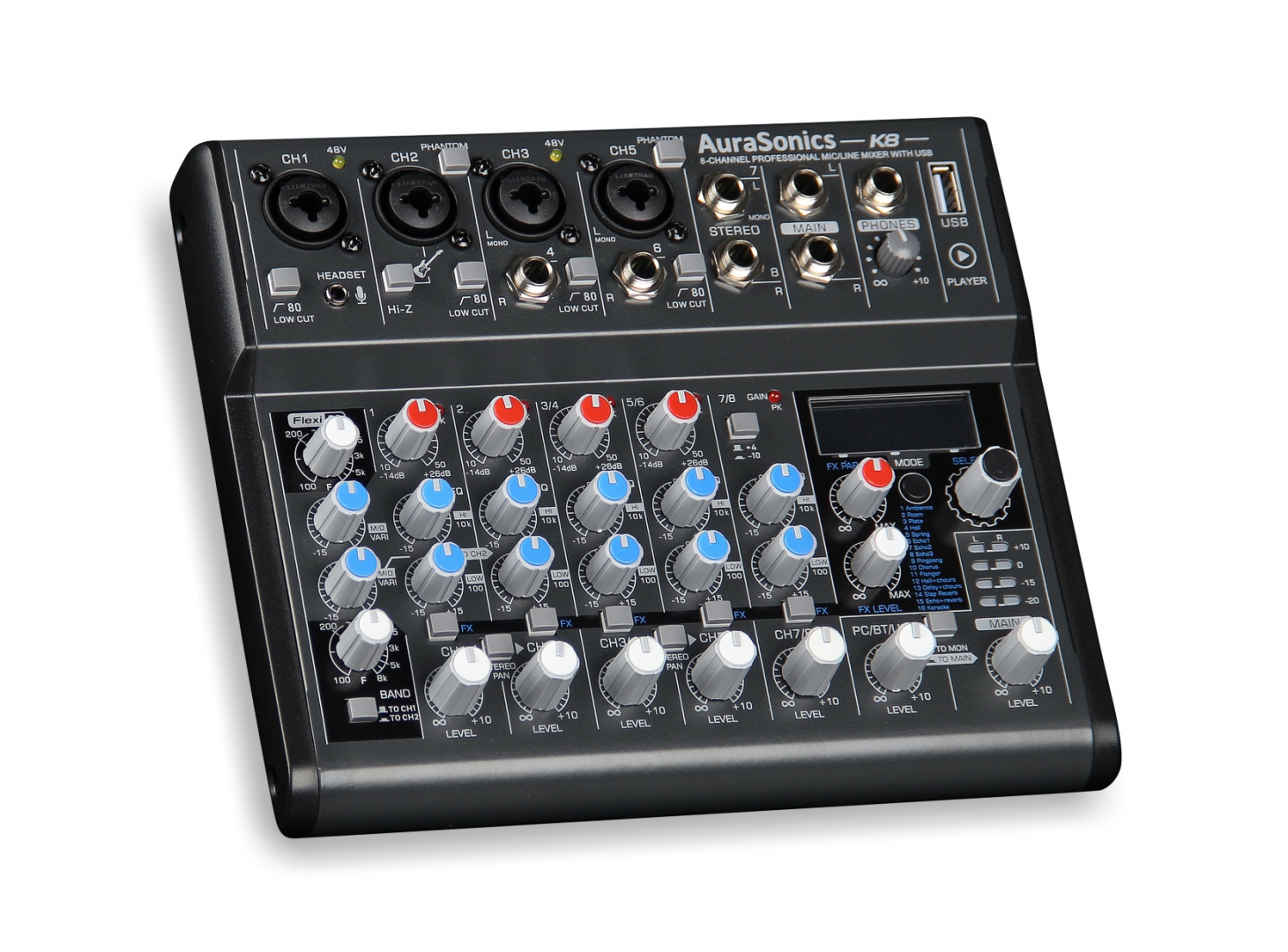 AuraSonics K8 компактный микшерный пульт в Буйнакске