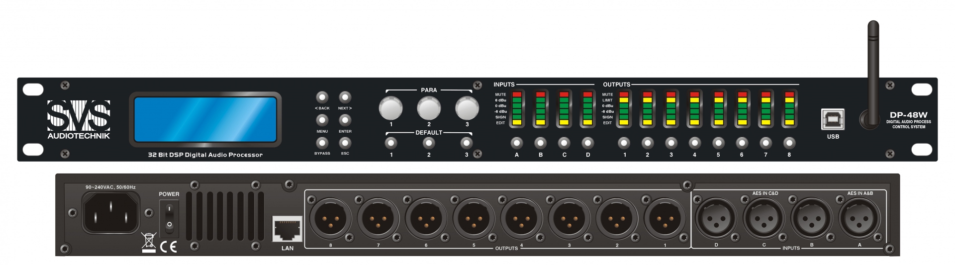 SVS Audiotechnik DP-48W Цифровой процессор: 4 входа 8 выходов в Буйнакске