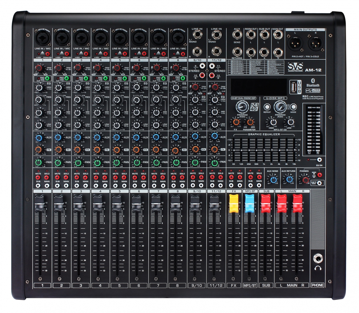 SVS Audiotechnik mixers AM-12 Микшерный пульт аналоговый, 12-канальный в Буйнакске